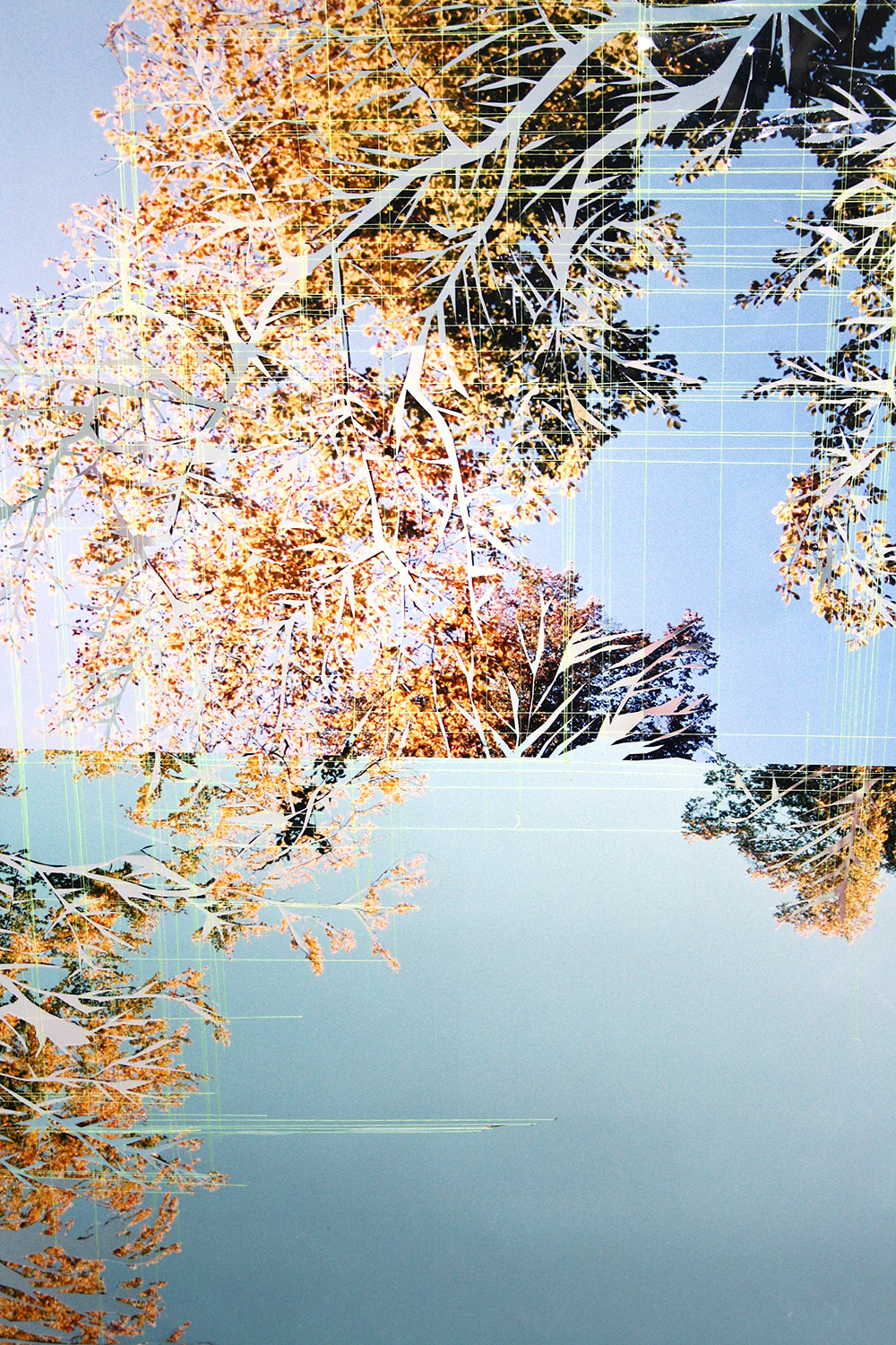 falling-Blossom22017-100x-70cm-stitcing-on-photo-collage-Gisoo-Kim